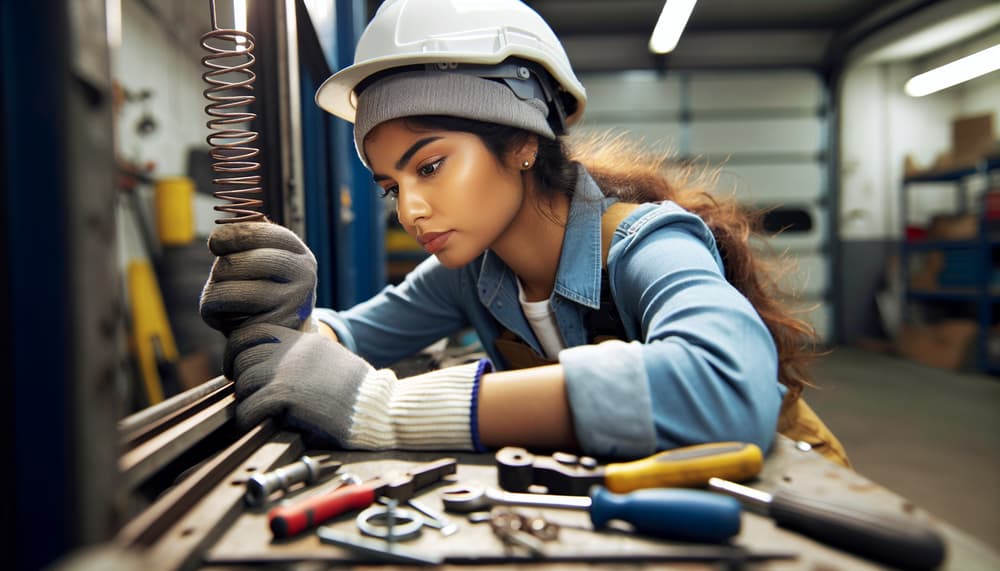 Our professional garage door opener repair process